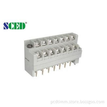 300V 15A PCB Barrier Terminal Block , Wiring Terminal Conne